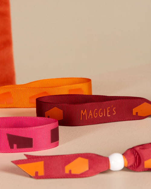 Armbandje - rood - tekst